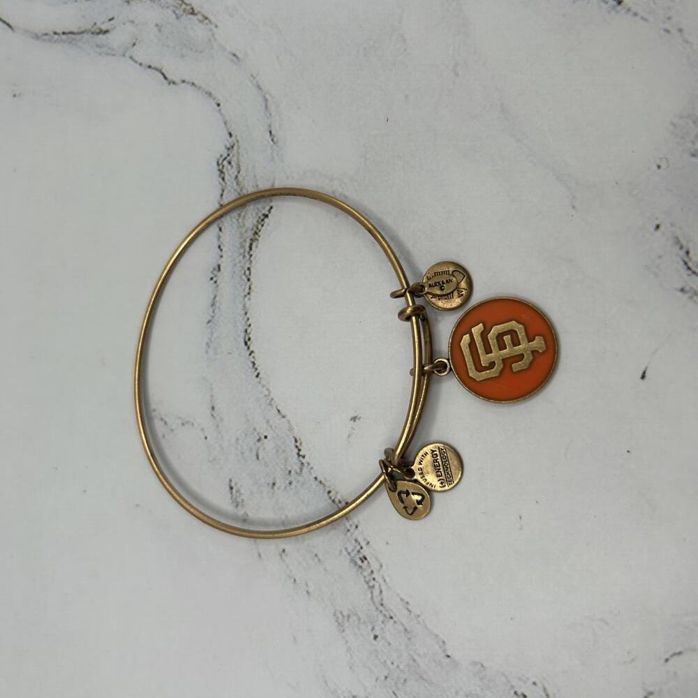 MLB San Francisco Giants Bracelet Orange Logo Bangle Made in USA